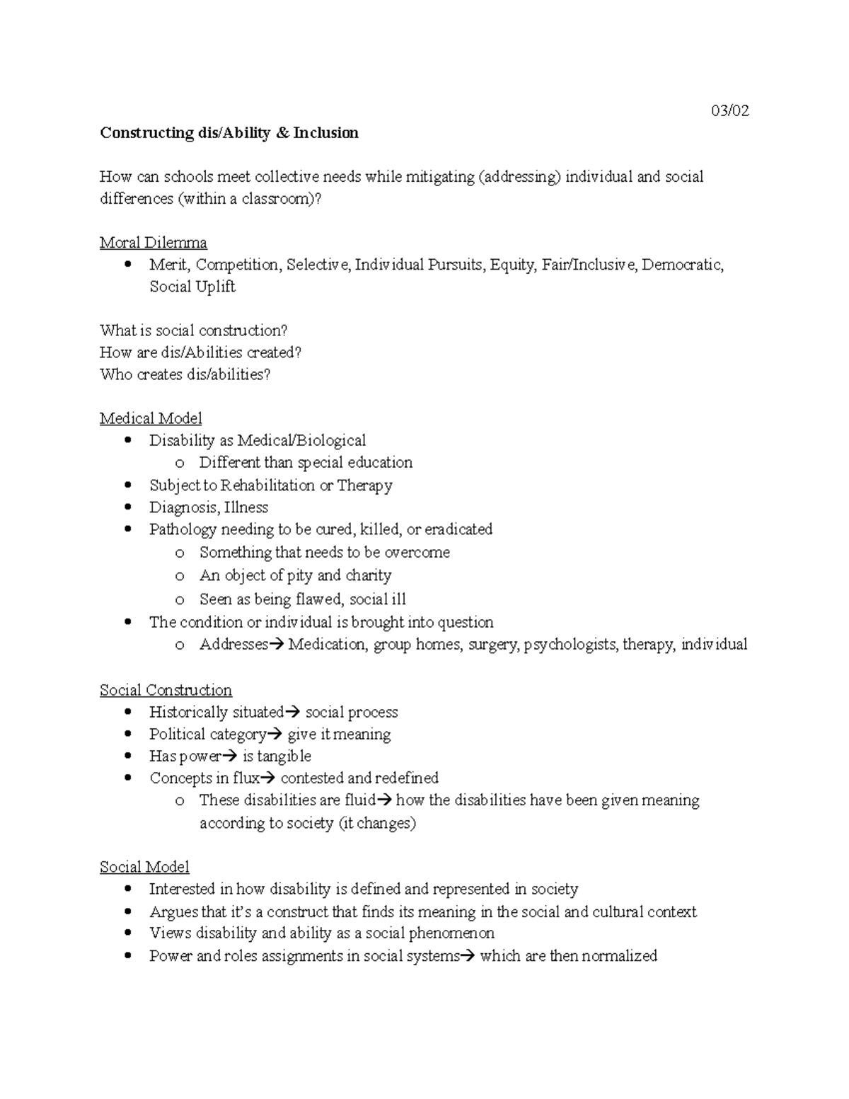 EDU 310 notes 03:02 - This class is taught by Dr. Perez - 03 ...
