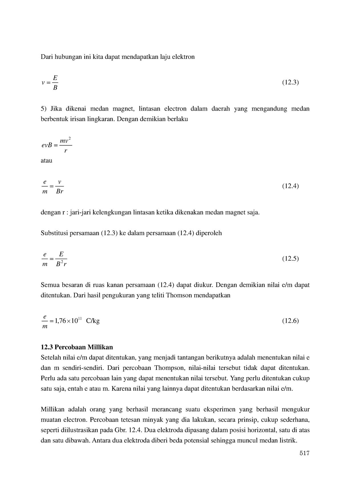 Diktat Fisika Dasar II-520 - 517 Dari Hubungan Ini Kita Dapat ...