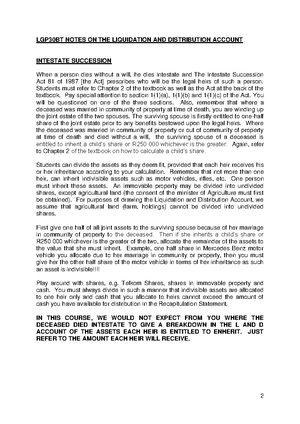 Law of sucession notes 2 - LAW OF SUCCESSION QUOTATION 1 Covid 19 ...