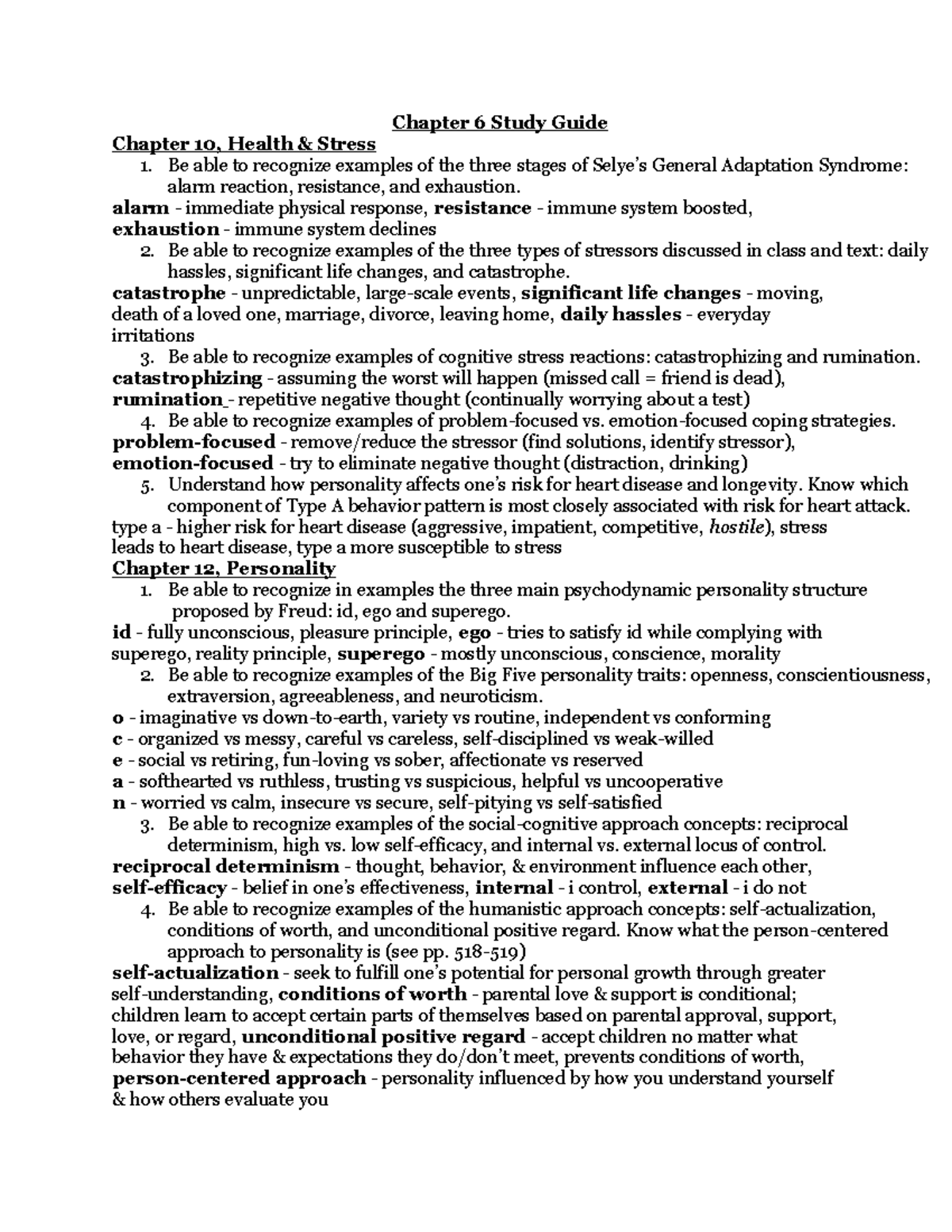 Chapter 6 Study Guide Chapter 6 Study Guide Chapter 10 Health Chapter 6 Study Guide Chapter 6 Study Guide Chapter 10 Health