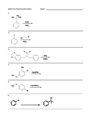 CHEM 224 Rec Worksheet Mechanisms 3 S24 - Orgo II Mechanisms 3 ...