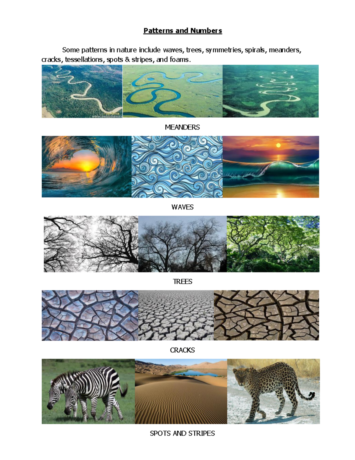 Patterns and Numbers AB P0l Sci Feb 16 2022 - Patterns and Numbers Some ...