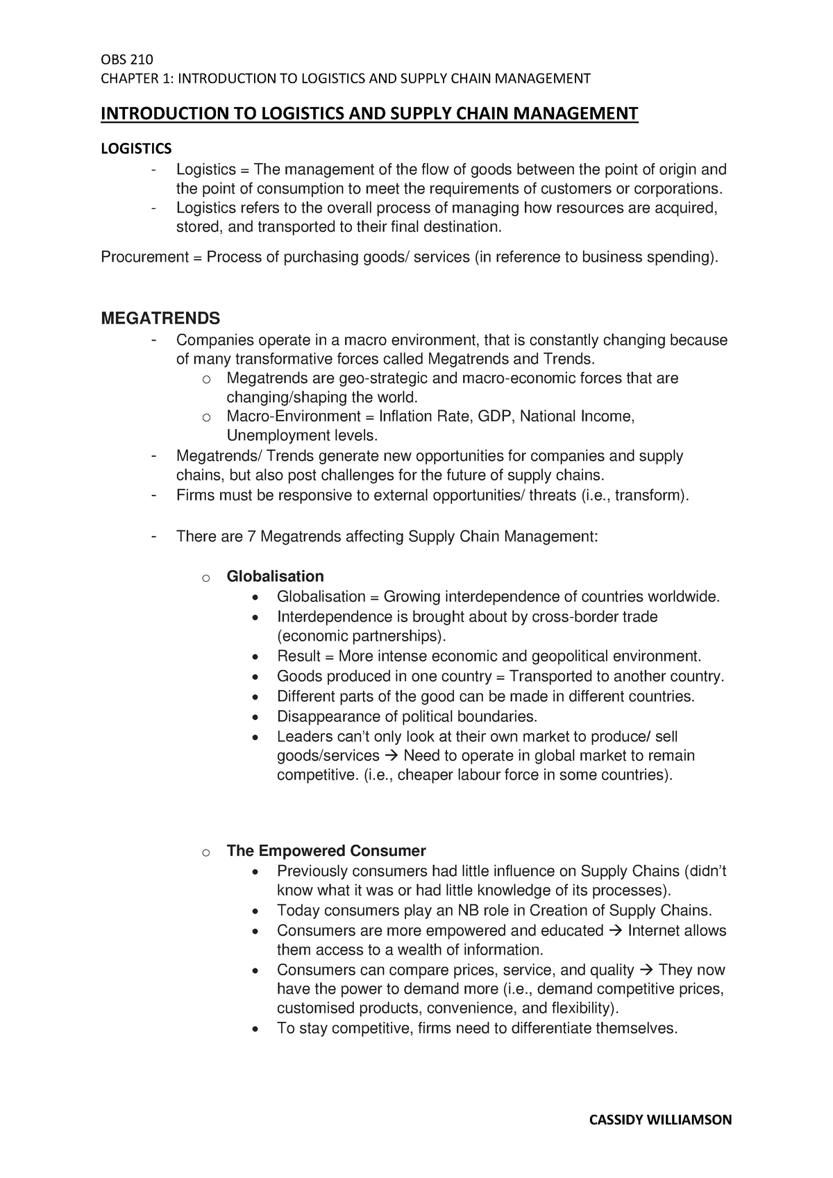 Chapter 1 (Introduction To Logistics And Supply Chain Management ...