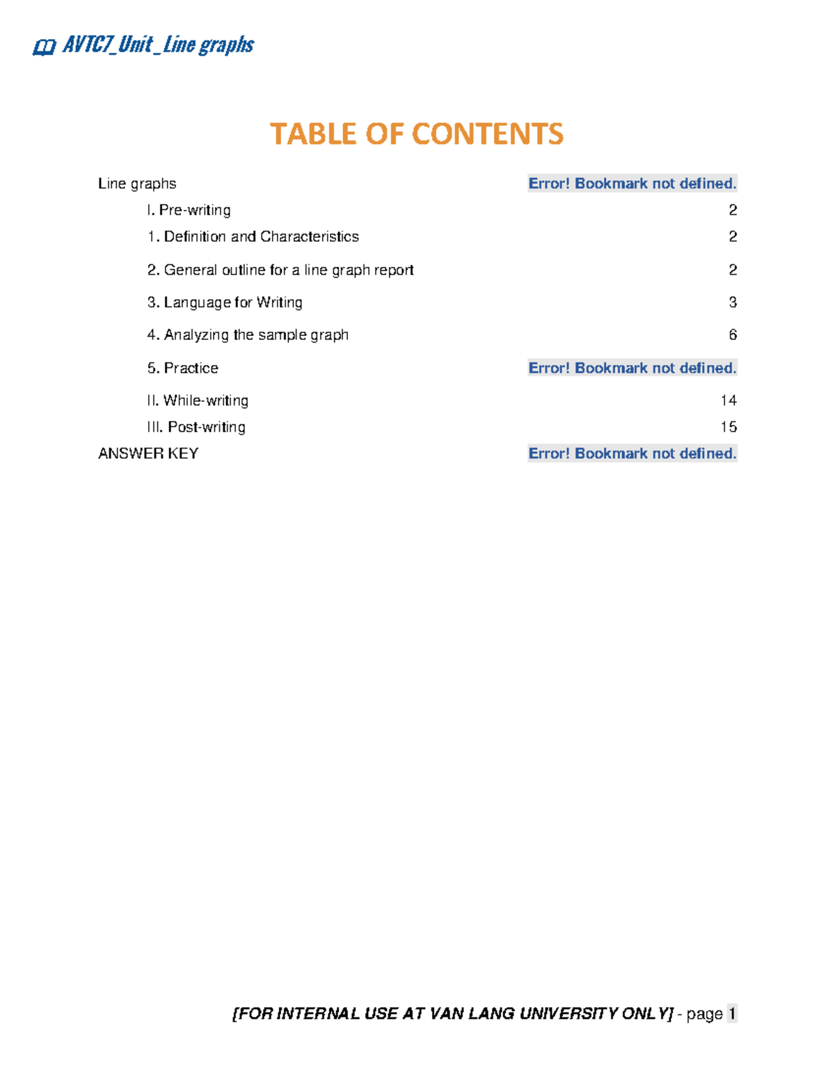 [Official] AVTC7 Task 1 Line graphs TABLE OF CONTENTS Line graphs