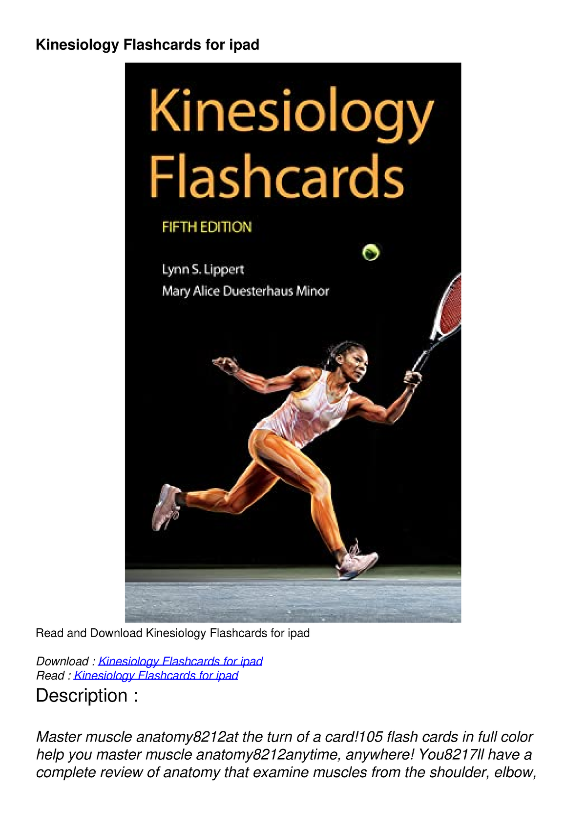 READ Kinesiology Flashcards For Ipad - Kinesiology Flashcards For Ipad ...