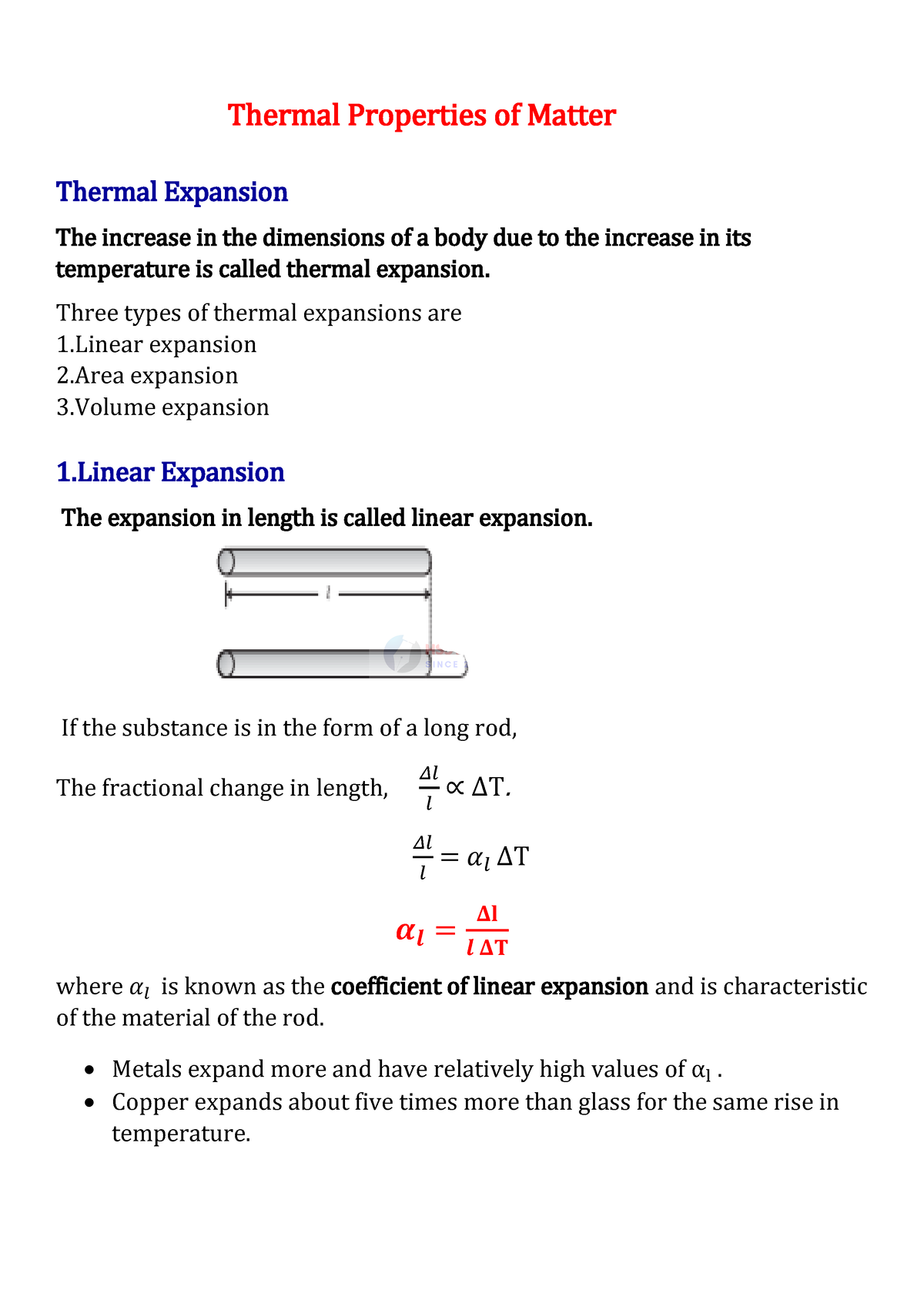 Thermal Properties Of Matter - Chapter 1 1 Thermal Properties Of Matter ...