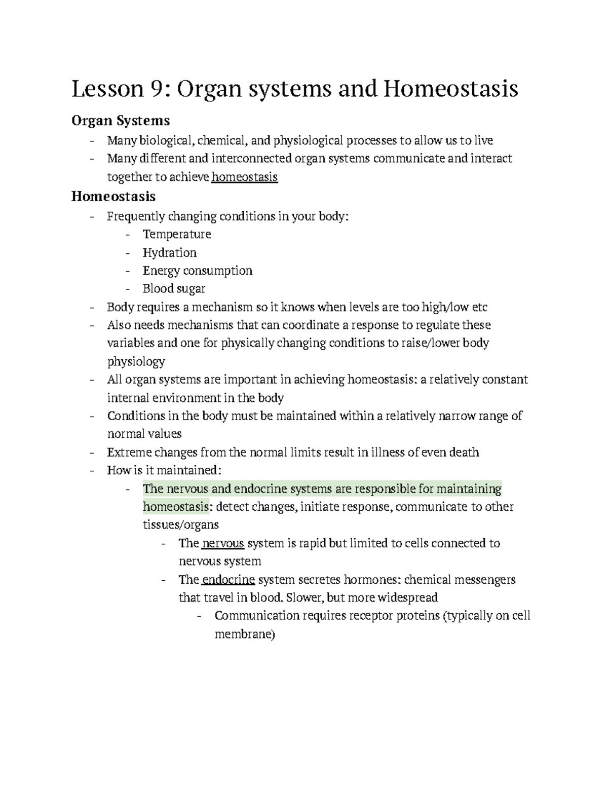 bio129-lec-lesson-9-dr-david-hoekstra-lesson-9-organ-systems-and