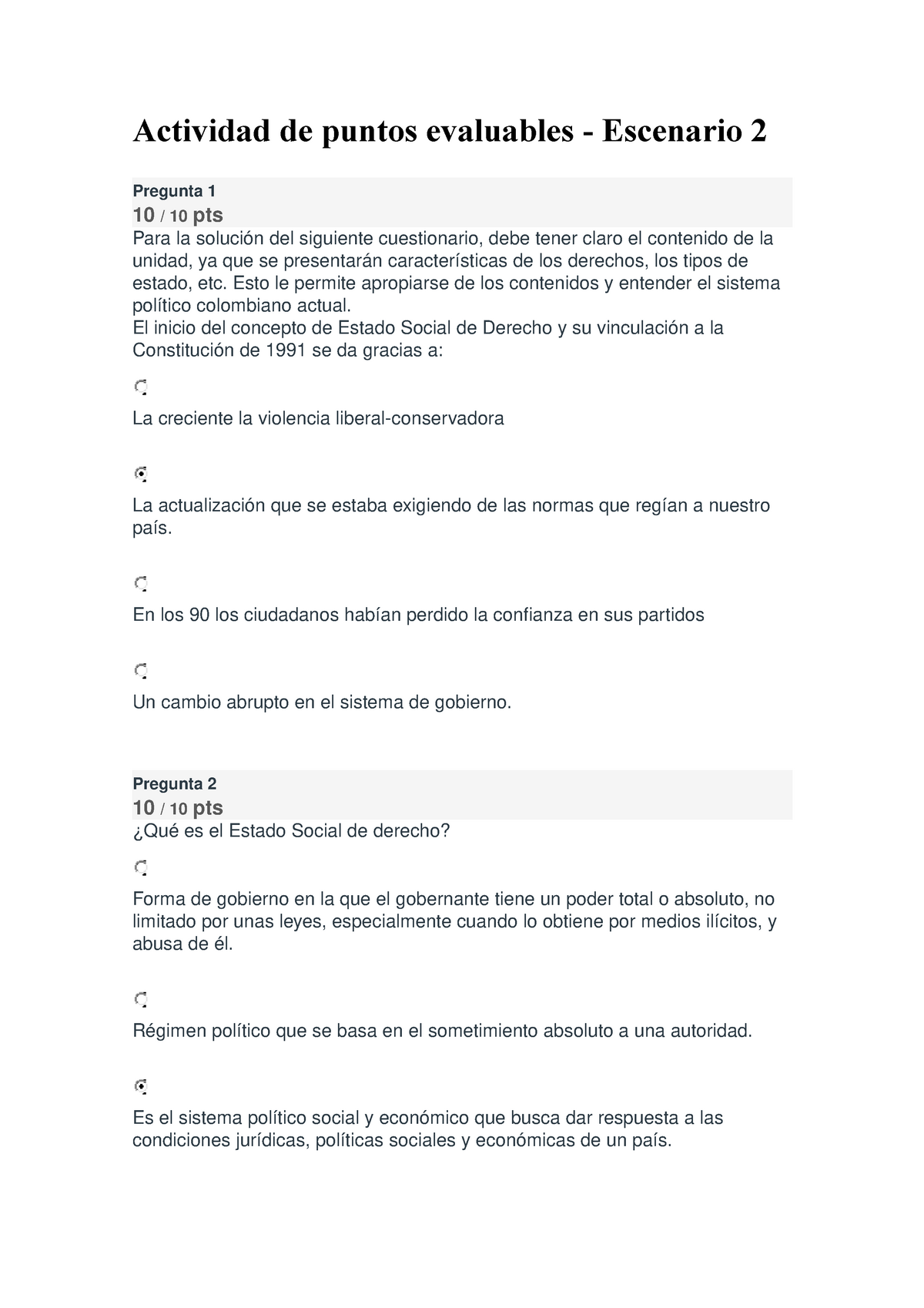 Actividad De Puntos Evaluables Escenario 2 Constitucion E Instruccion Civica Studocu
