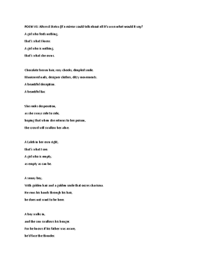 Poetry is Everywhere, ELA 20-1 assigment - Poetry Is Everywhere ...