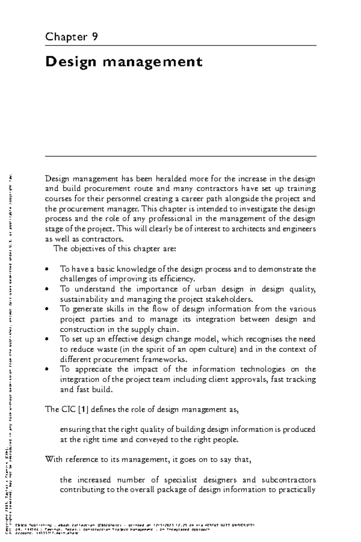 Fewings Peter 2005 Chapter 9Design Managem Construction Project Ma ...