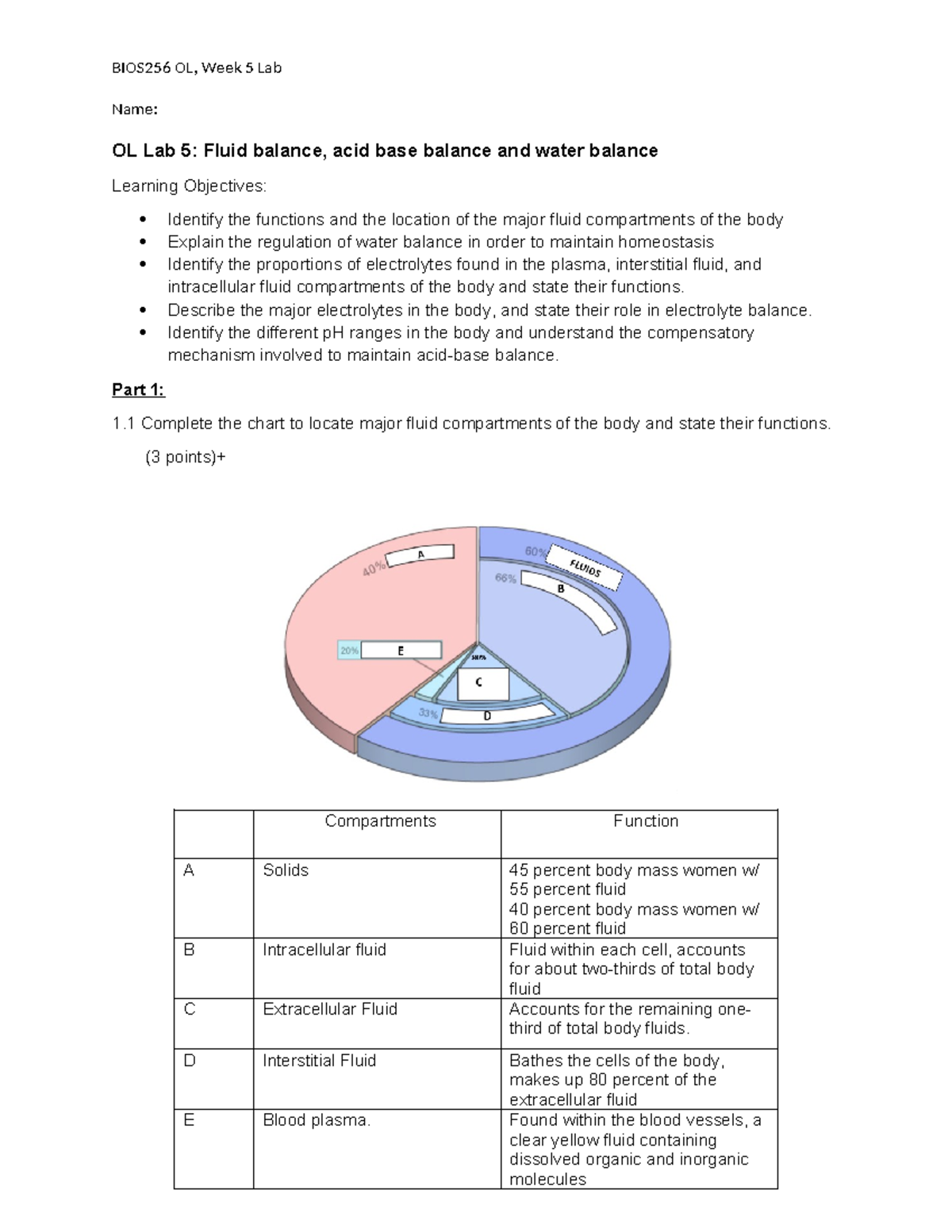 Final LABS BIOS256 Labs Week 5 Lab (2) Complete - Name: OL Lab 5: Fluid ...