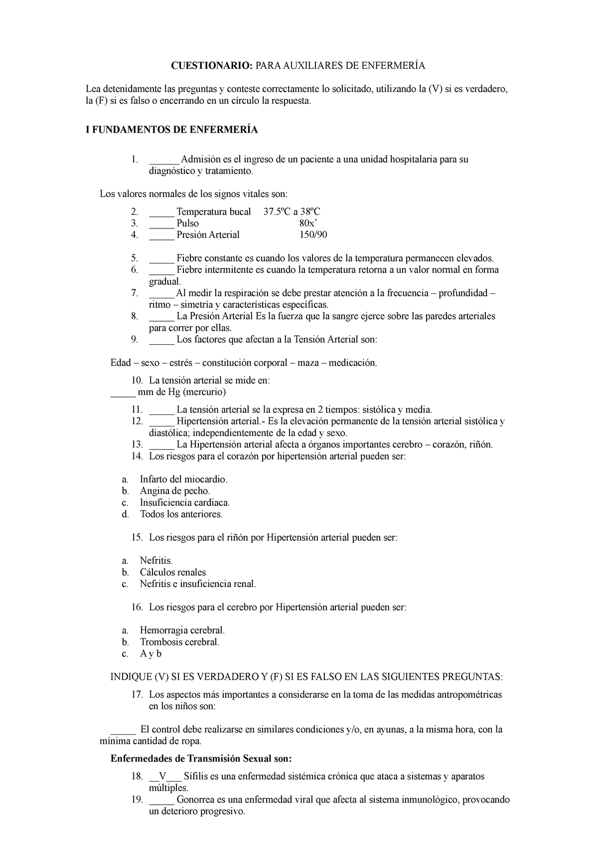 Examenes Enfermeria Preguntas Y Respuestas Resueltos Images Hot Sex