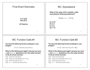 Array Functions - Passing arrays to functions 50 • In the function ...