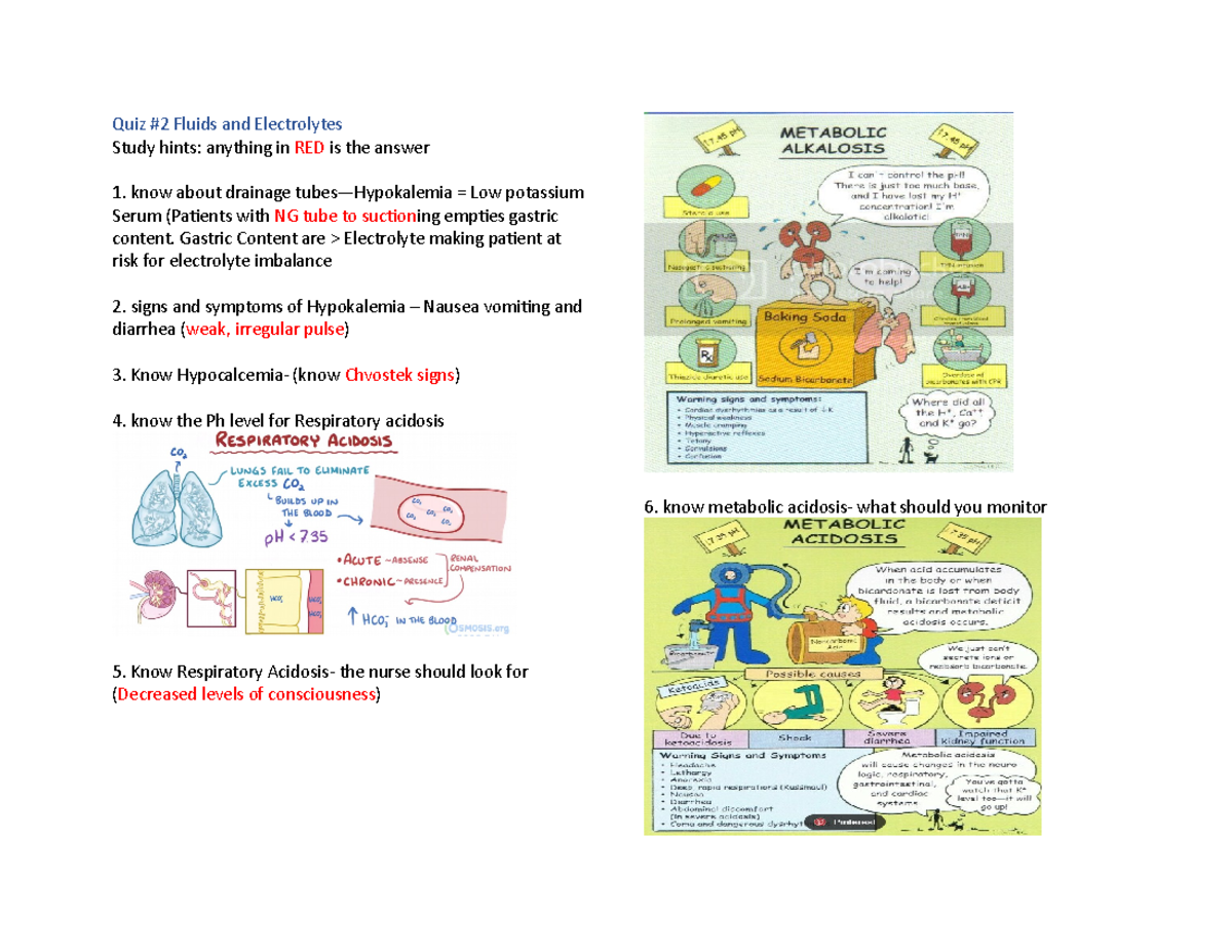 Quiz 2 Fluids and Electrolytes Quiz 2 Fluids and Electrolytes Study