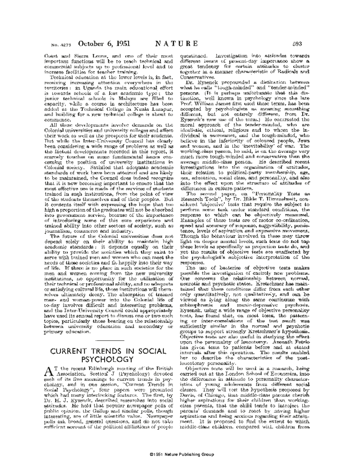 168593 a0 - Mam Rabia helps me for covering Social Psychology - © 1951 ...