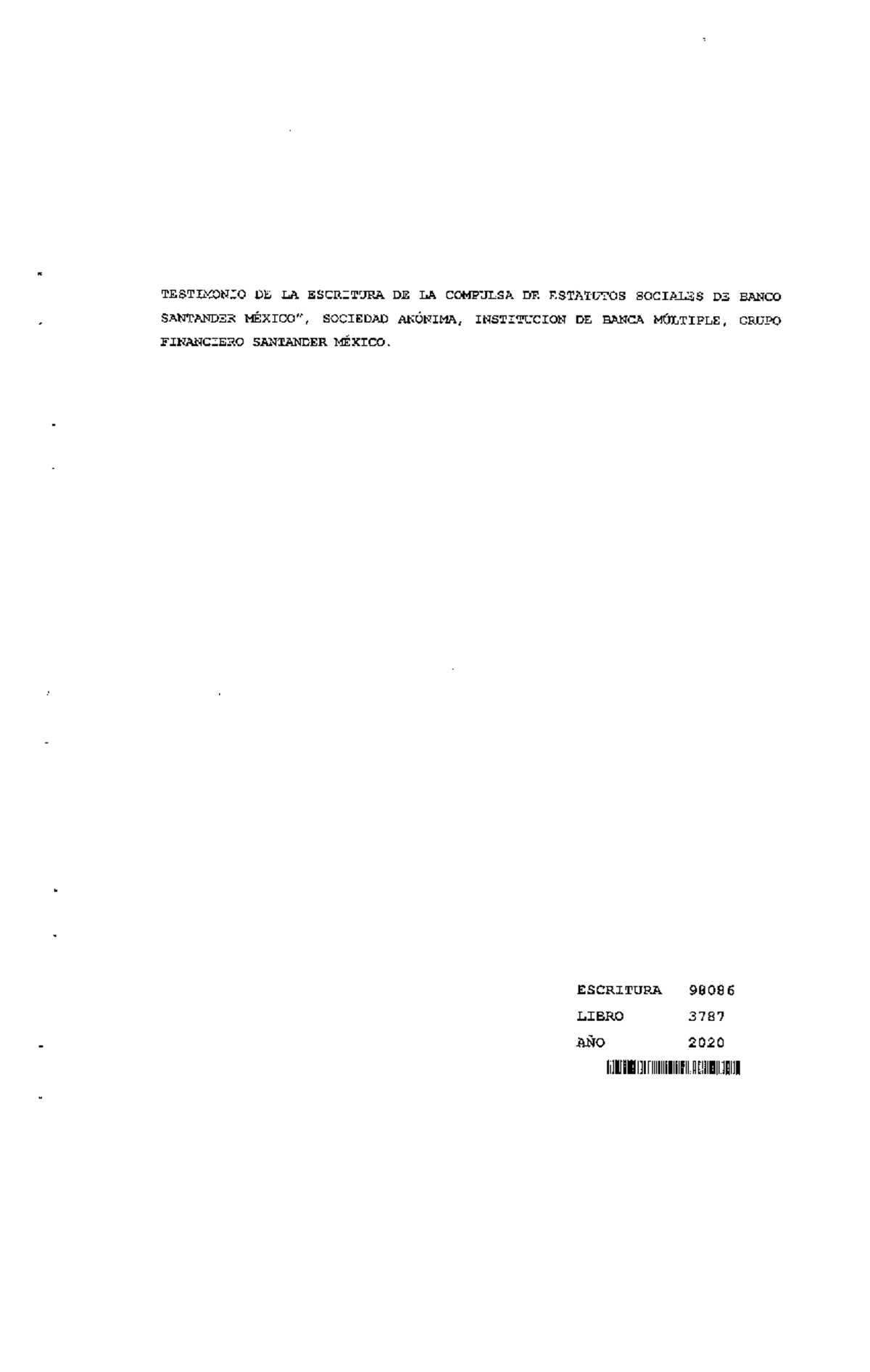 Compulsa 1068803 2020 1 - TESTIMONIO DE LA ESCRITURA DE LA COMPULSA DE ...