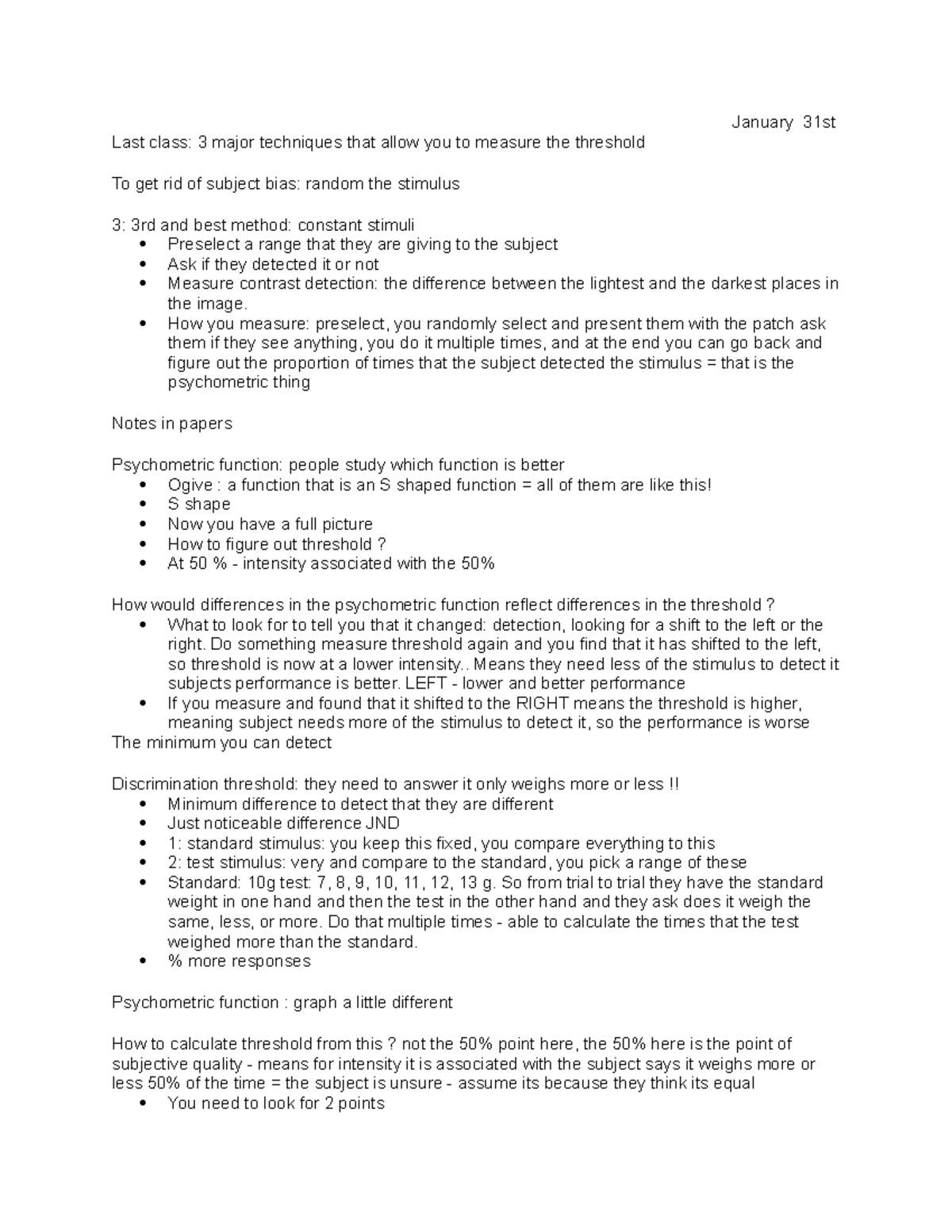 Psyc 267 MT1 psychology 267 macewan January 31st Last class 3 major techniques that allow