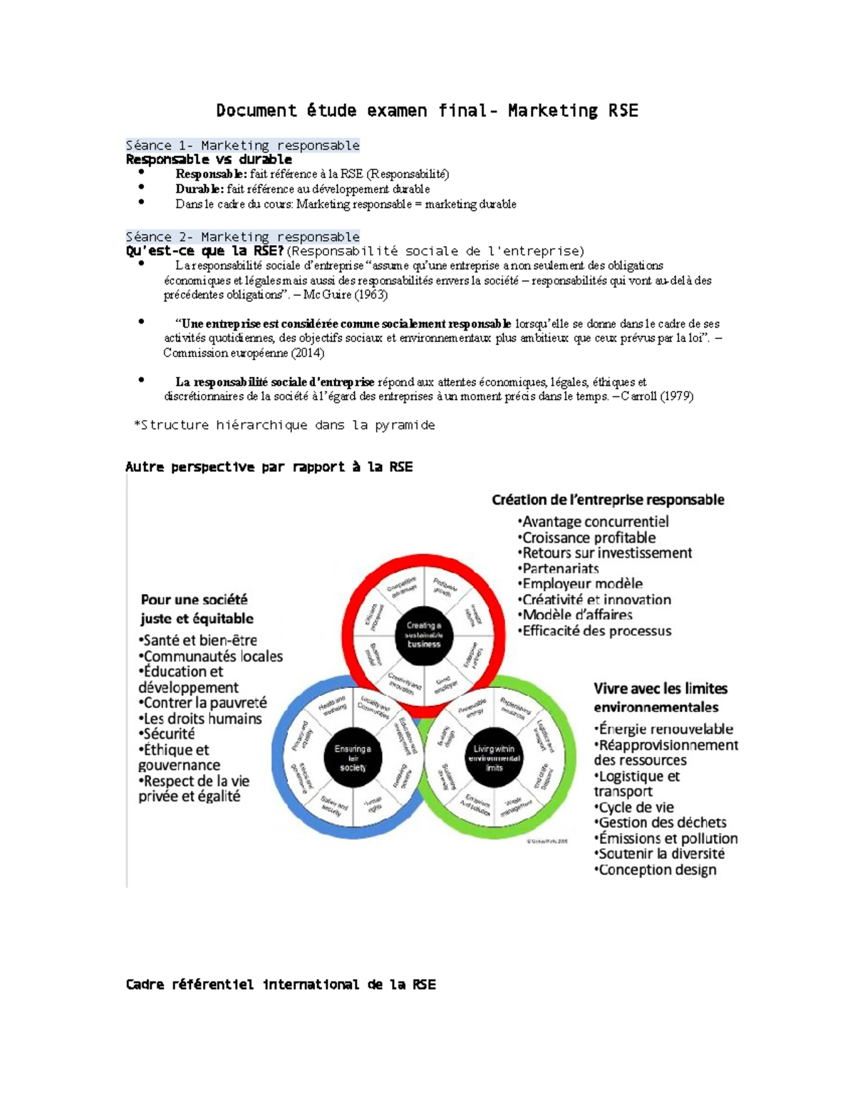 Document étude examen final MKT RSE - Document étude examen final ...