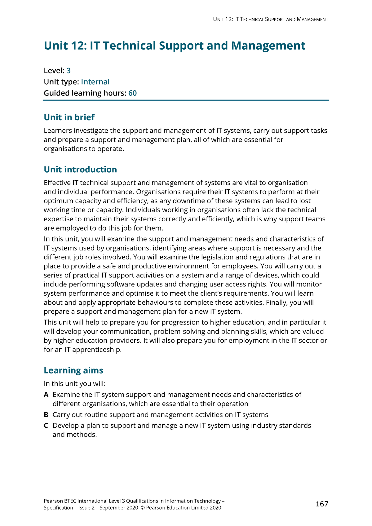 Unit 12: Technical Support And Management - Pearson BTEC International ...