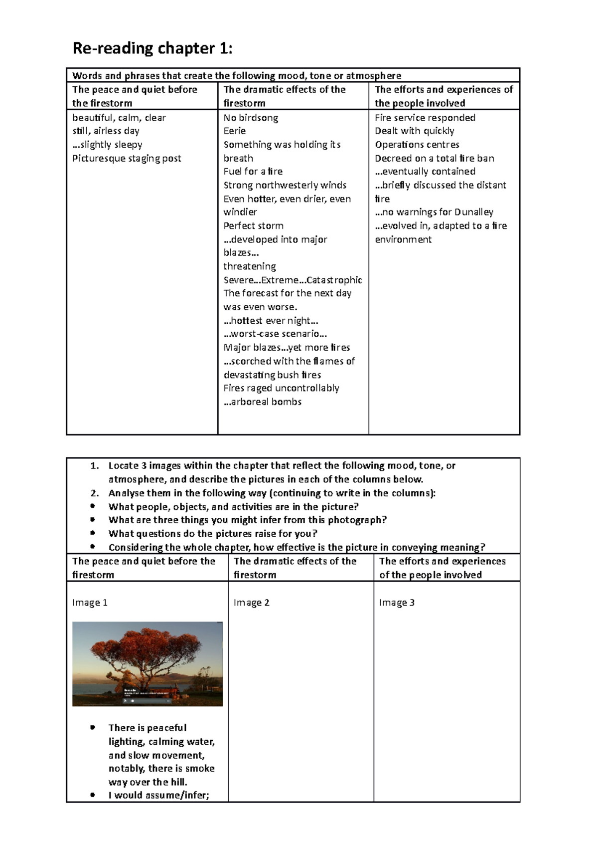 case study #1 an island firestorm