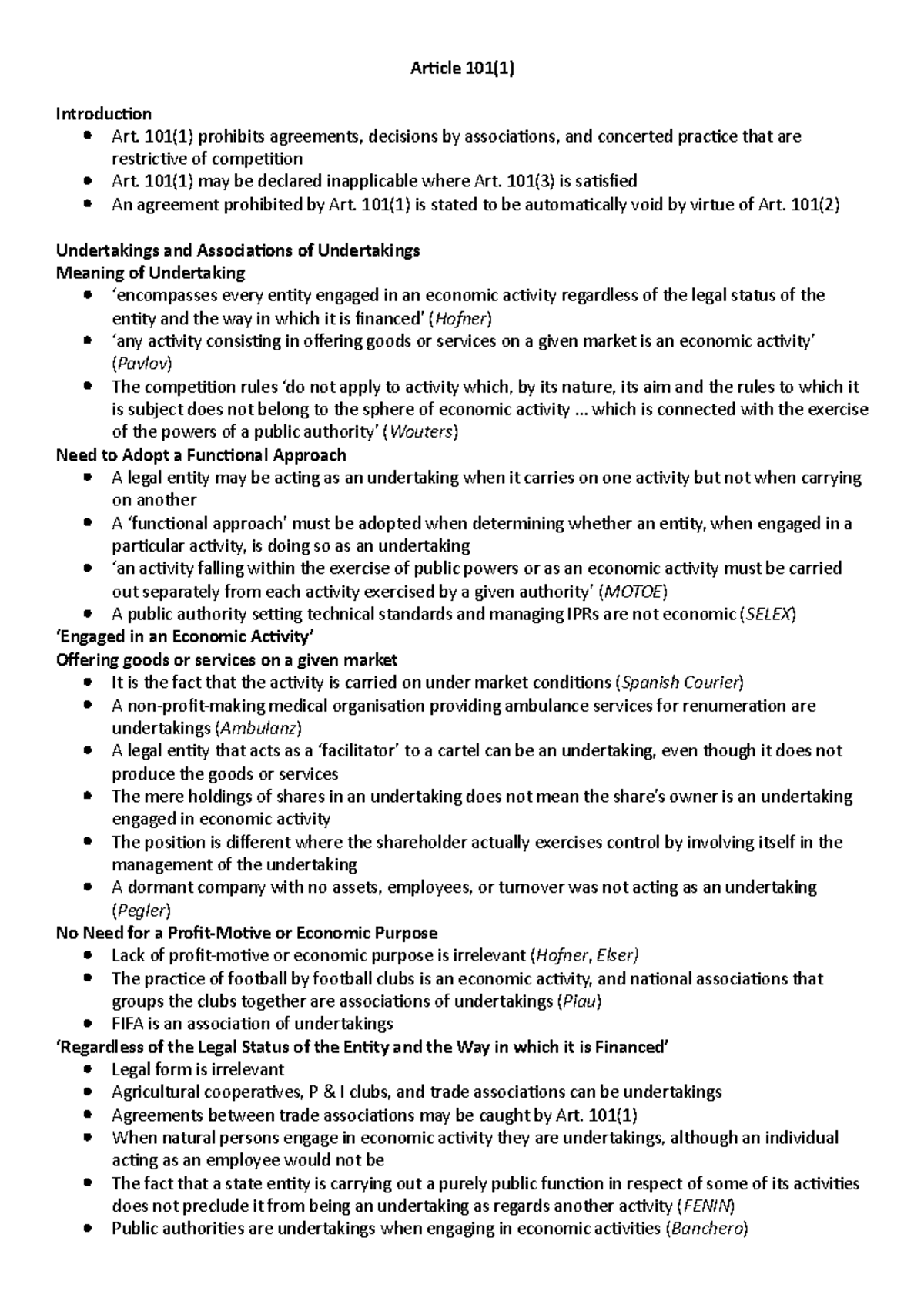Article 101 [Prohibition Of Agreements That Restrict Competition] – KNPR