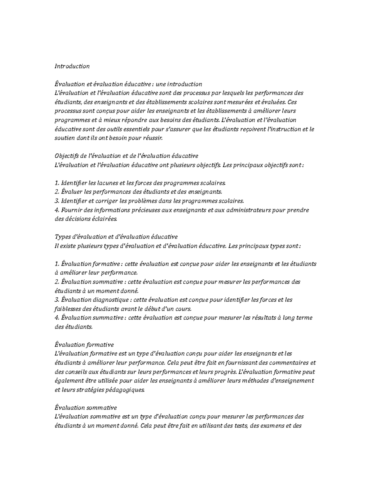 Educational Assessment and Evaluation Study Notes - Introduction ...