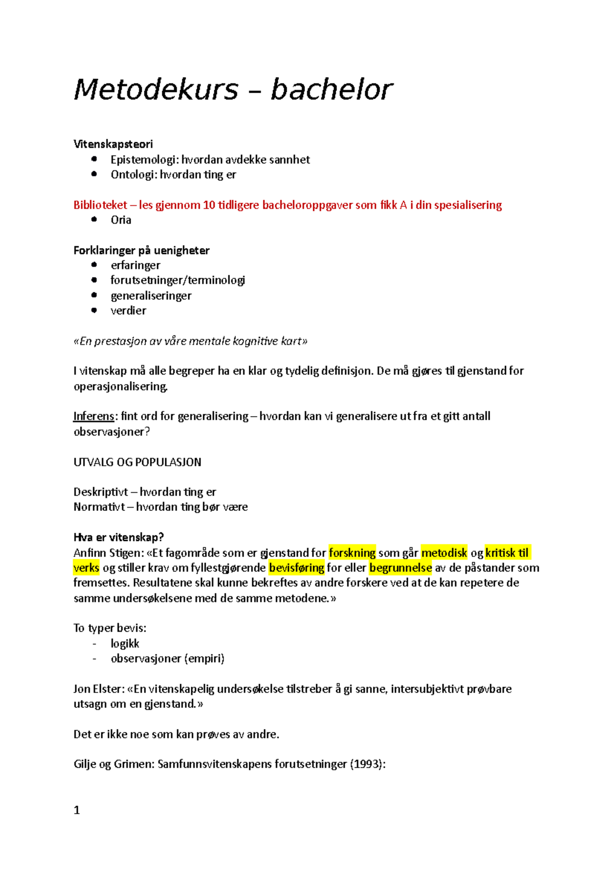 Metodekurs Bacheloroppgave 2021/2022 - Metodekurs – Bachelor ...