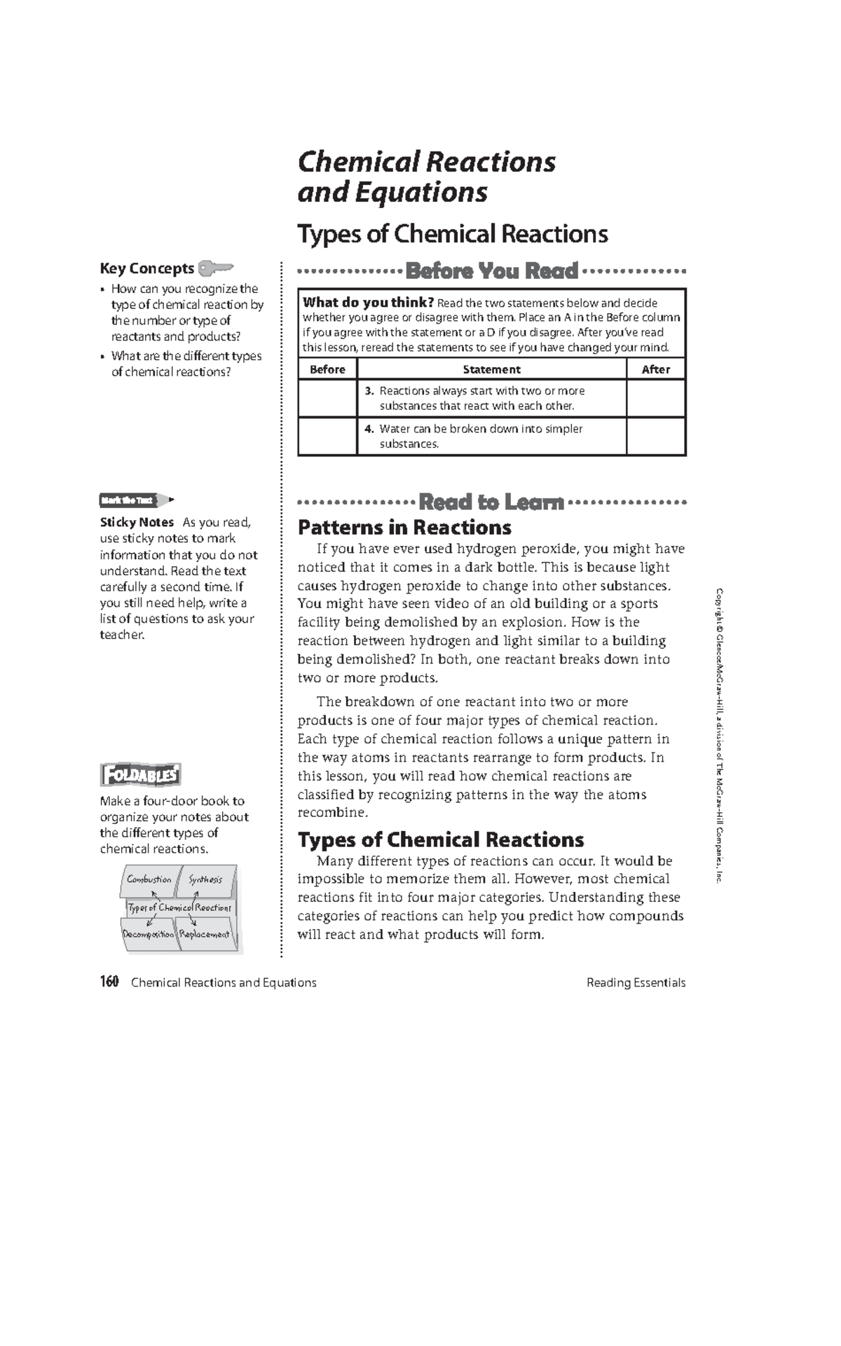 Chapter 9Lesson 2Essential - Copyright © Glencoe/McGraw-Hill, a ...