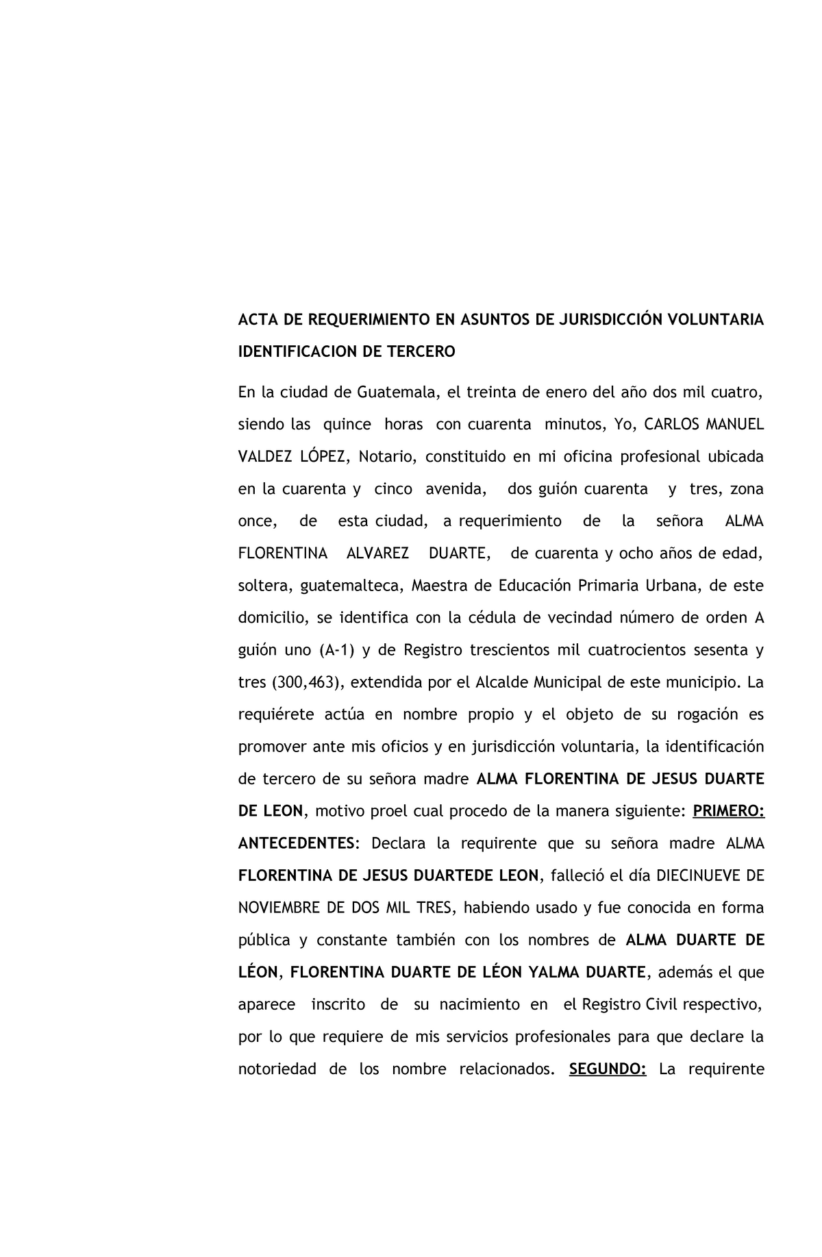 Ejemplo De Acta De Requerimiento Image To U 8777