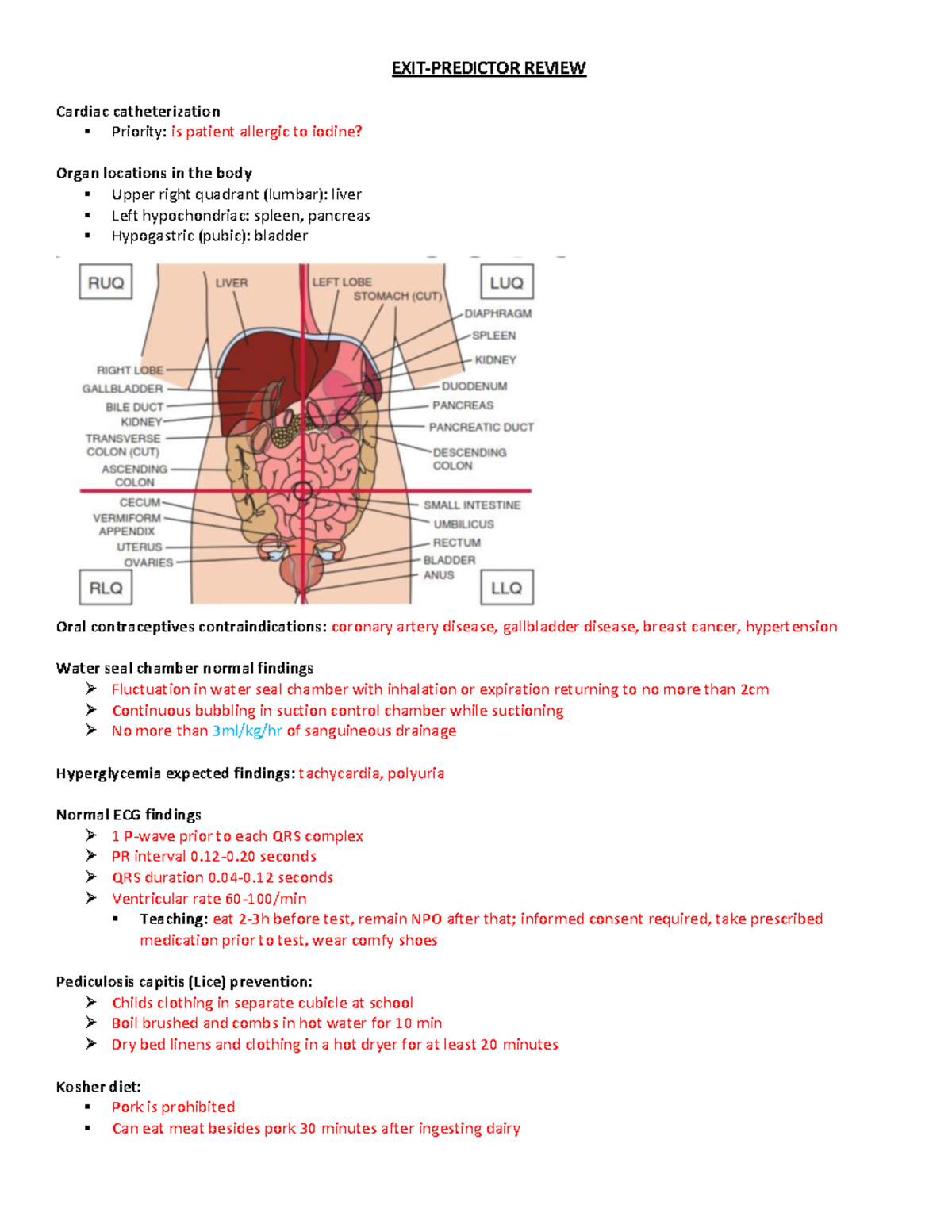 EXIT Predictor Review EXITPREDICTOR REVIEW Cardiac catheterization