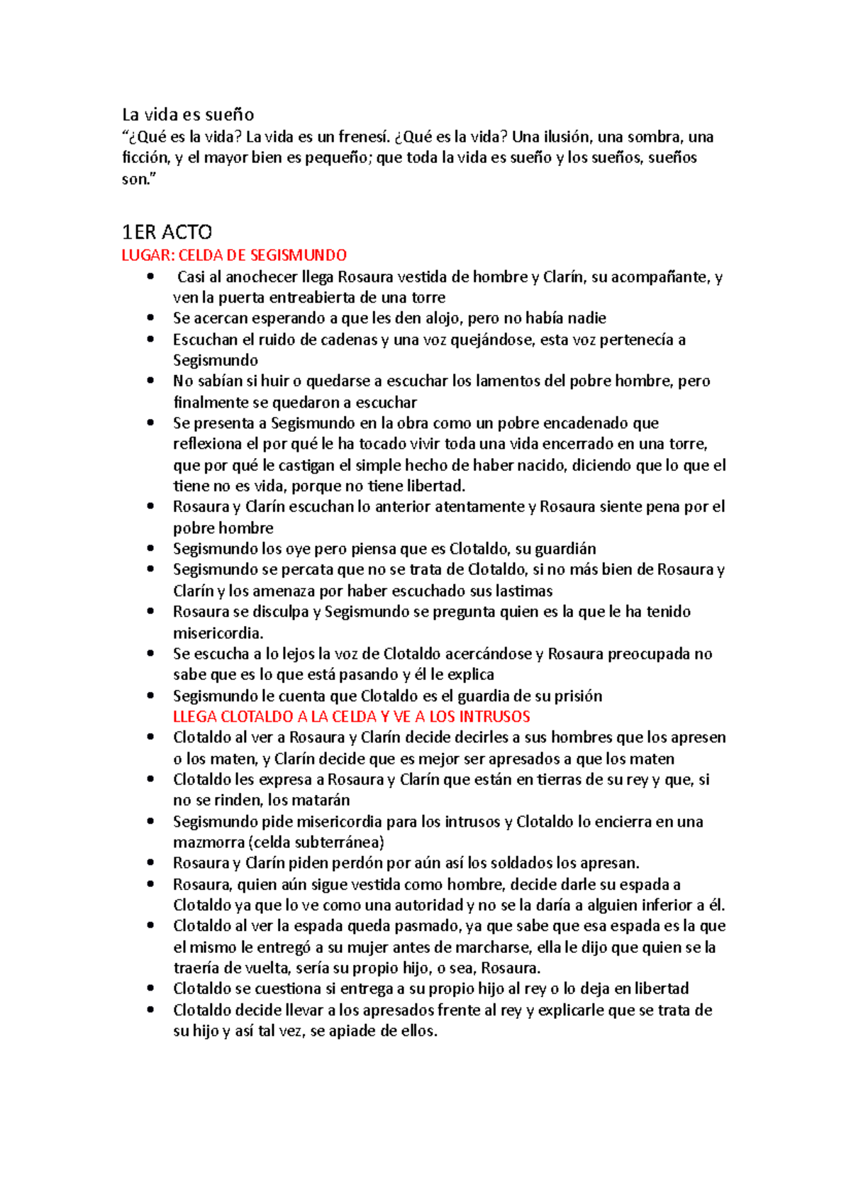La Vida Es Sue o Resumen La Vida Es Sue o Qu Es La Vida La Vida
