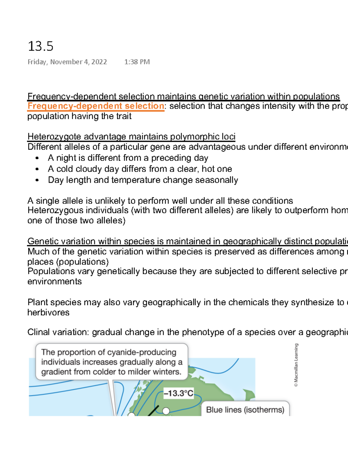 13 - Chapter 13.5 Reading notes - Frequency-dependent selection ...