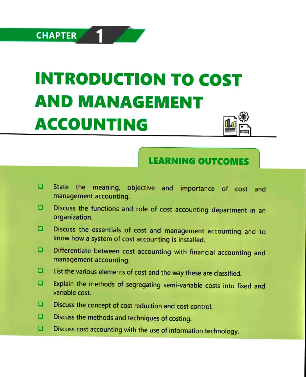 Introduction To Cost Accounting - CHAPTER INTRODUCTION TO COST AND ...