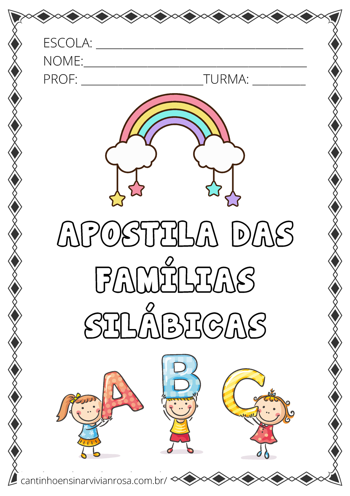 Alfabetização Famílias Silábicas-para-Alfabetização-de-B-ao-Z ...