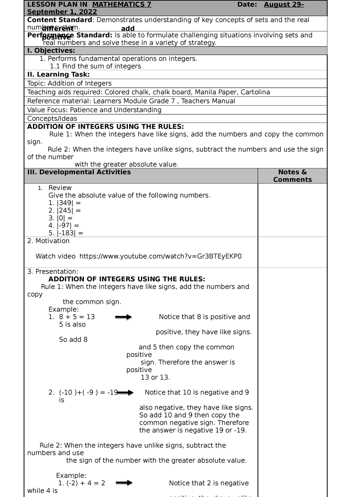 addition-of-integers-lesson-plan-in-mathematics-7-date-august-29