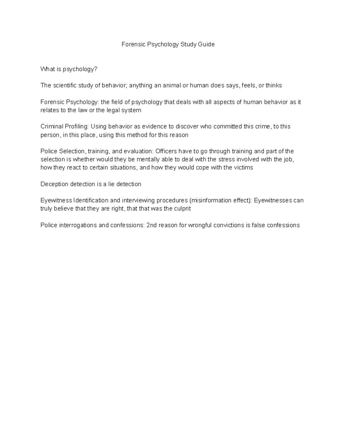 Identify A True Statement About Forensic Psychology. Quizlet - tn4ogzq