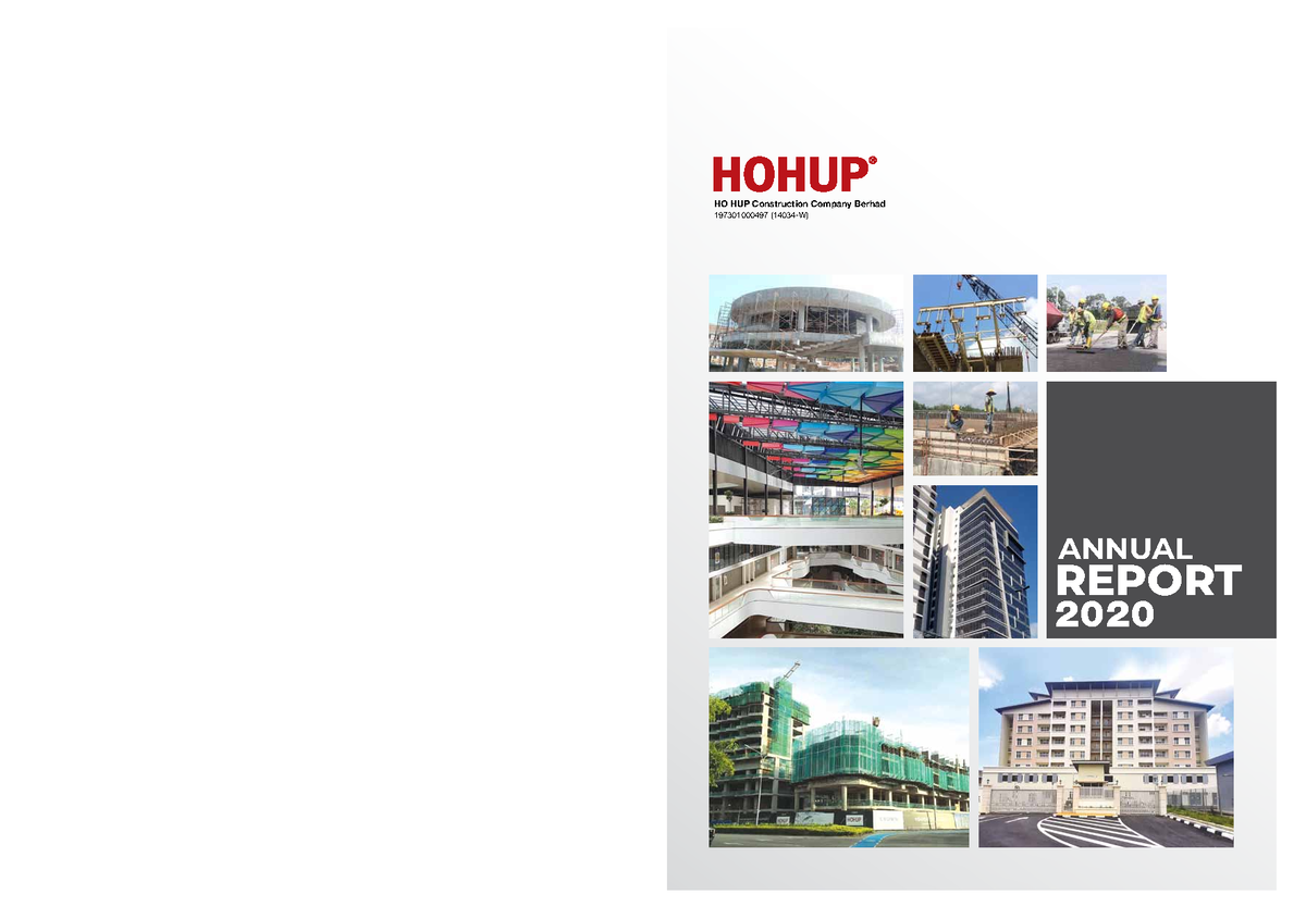 Hhccb Annual Reprot 20 ANNUAL REPORT 2020 HO HUP Construction Company