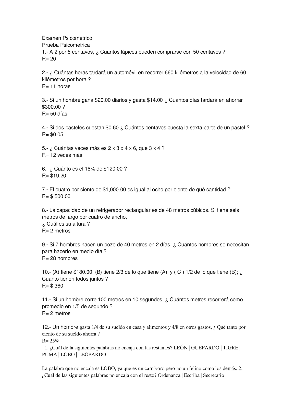 Examen Psicometrico An Lisis Psicom Tricas Laboral Examen Psicometrico Prueba Psicometrica