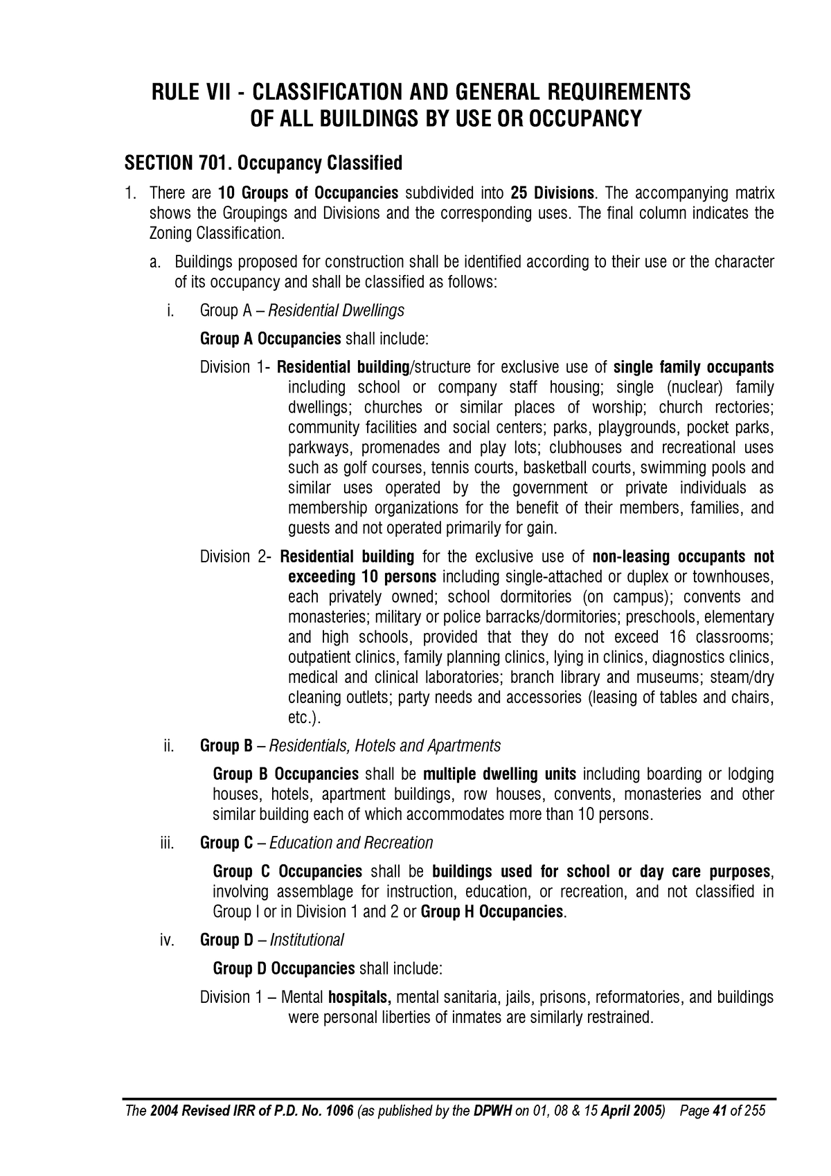 DPWH Rule 7 & 8 - Dpwh Rule 7 & 8 - The 2004 Revised IRR Of P. No. 1096 ...