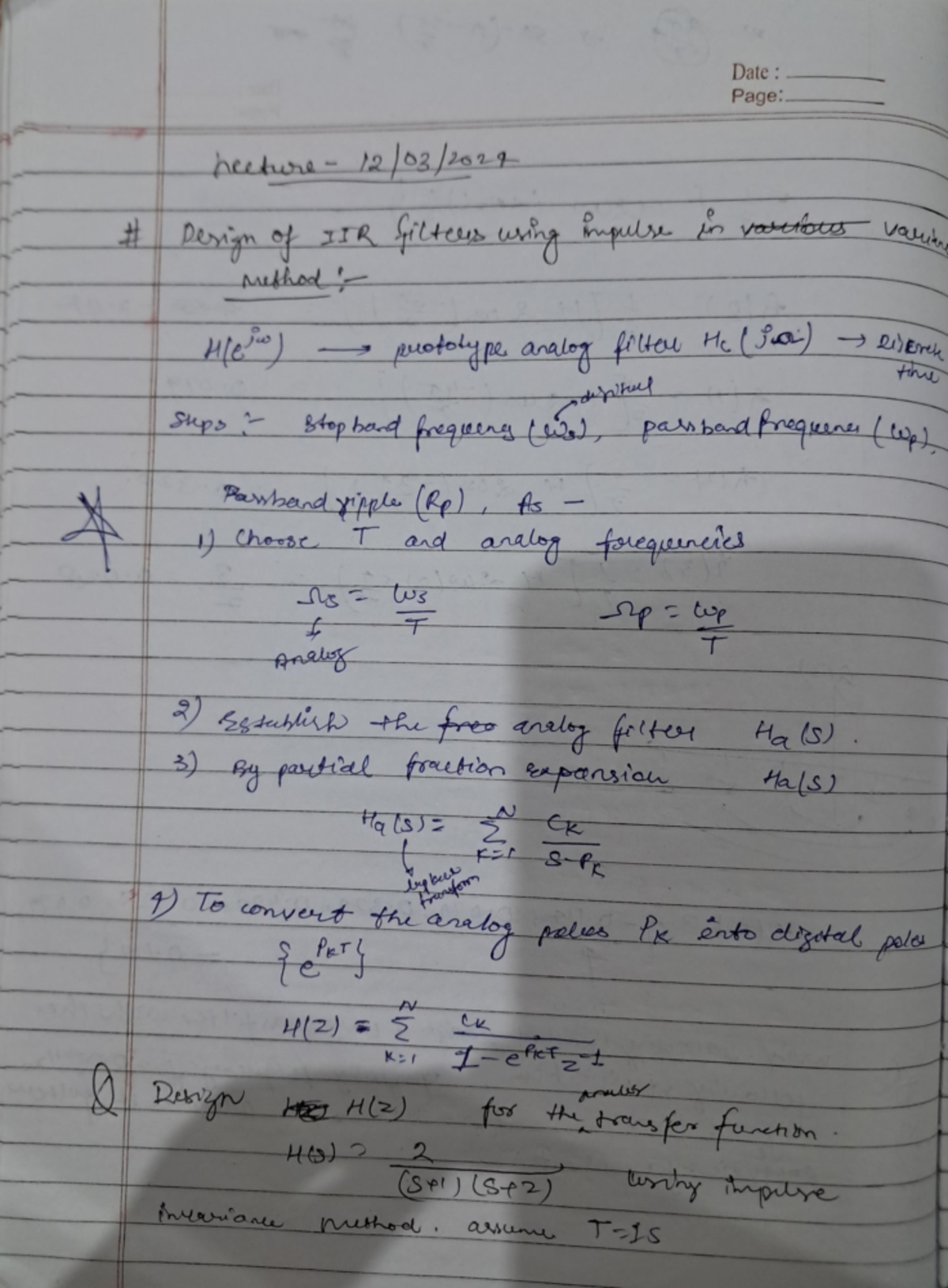 Dsp 2 - Dsp part 1 for end semester - Communication Systems - Studocu