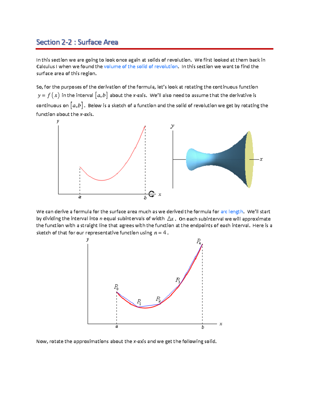 Calc II Surface Area - Lecture notes 11 - Warning: TT: undefined ...