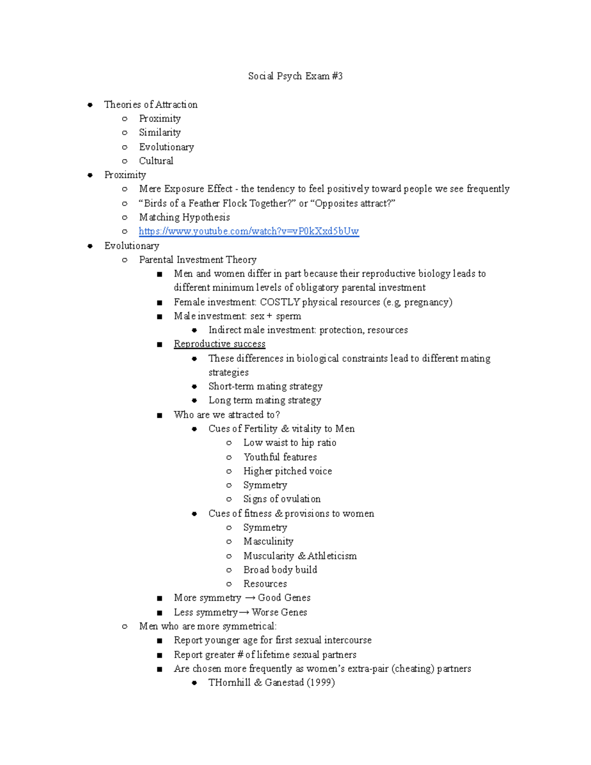 Social Psych Exam 3 - Lecture Notes for Exam 2 taken with Connor ...
