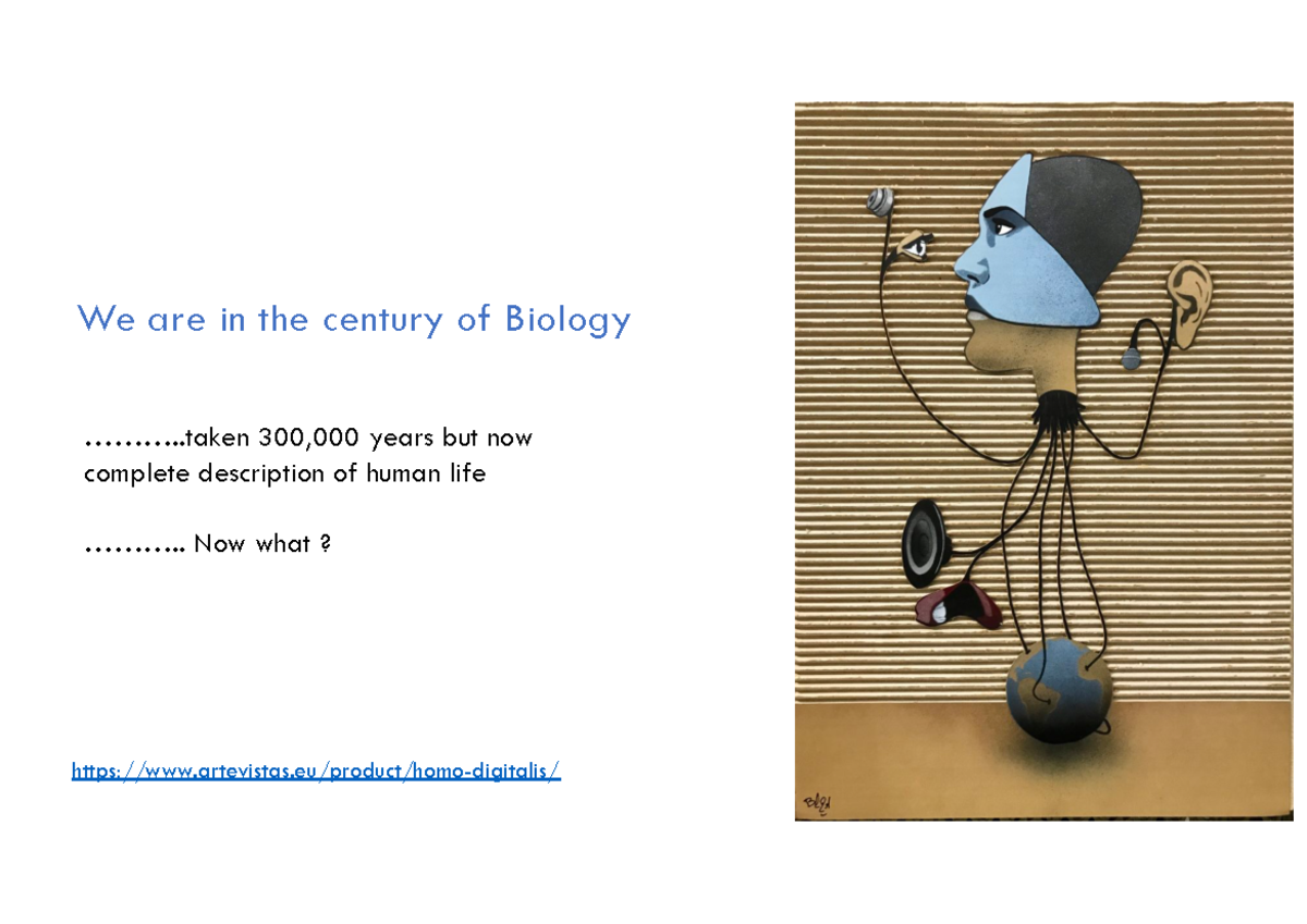 Human Biology Topic 1.2 Century of Biology - We are in the century of ...
