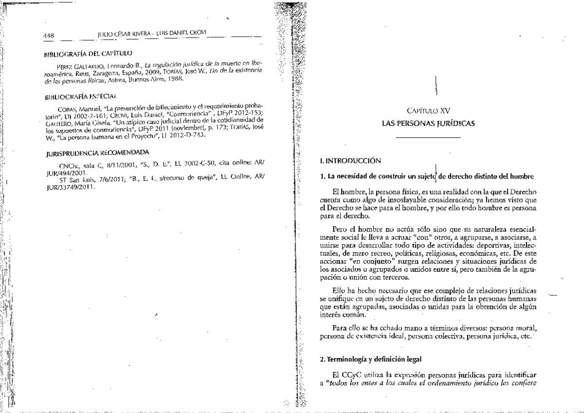 Derecho Civil Parte General Rivera - Parte General Del Derecho Civil ...