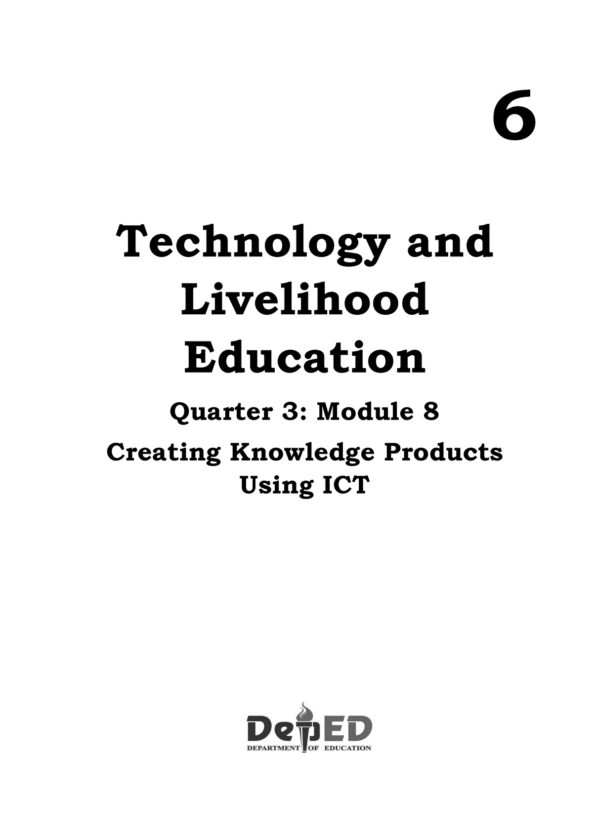 Tle Grade 6 Ict Q3 Module 8 Week 8 6 Technology And Livelihood Education Quarter 3 Module 8 6295