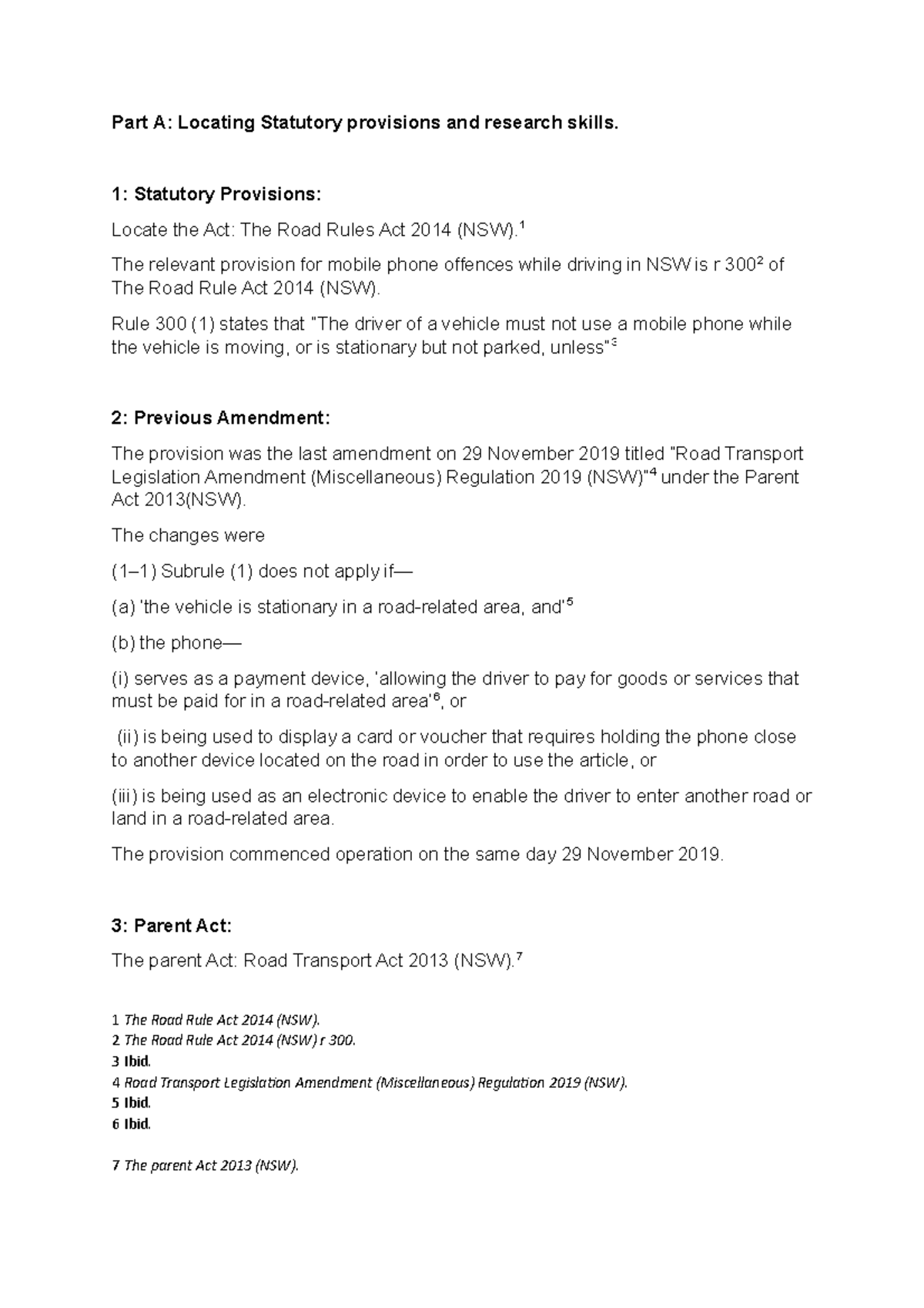 Statutory Interpretation - Part A: Locating Statutory provisions and ...