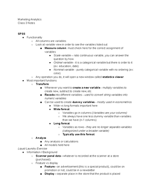 Segmentation on SPSS Notes - Marketing Analytics Segmentation on SPSS ...