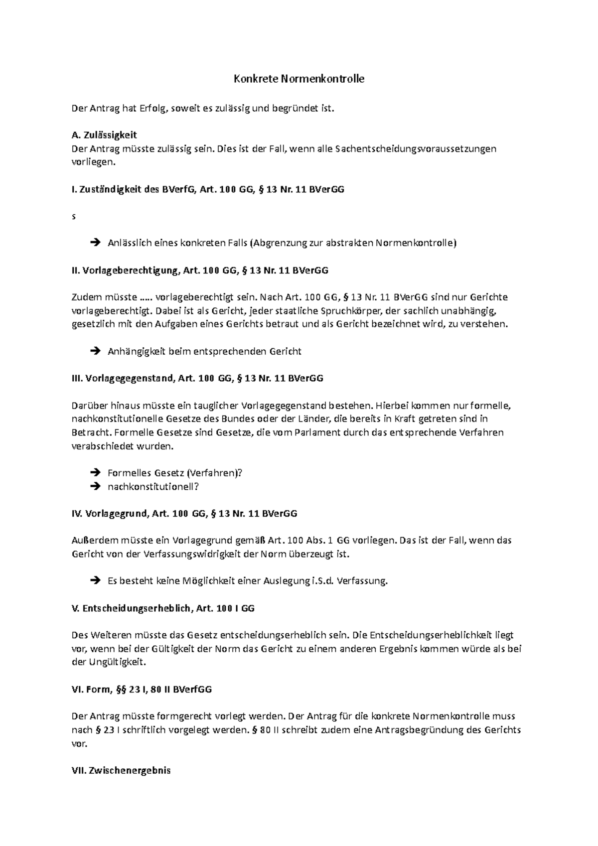 Unterschied Abstrakte Und Konkrete Normenkontrolle Konkrete Normenkontrolle Schema - Konkrete Normenkontrolle Der Antrag