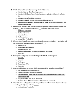 BIO480 Hematology Chapter 11 Neoplasia - BIO480 Hematology: Chapter 11 ...