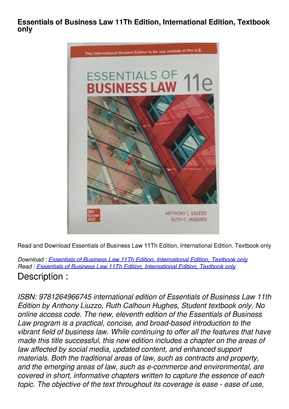 book review of business law